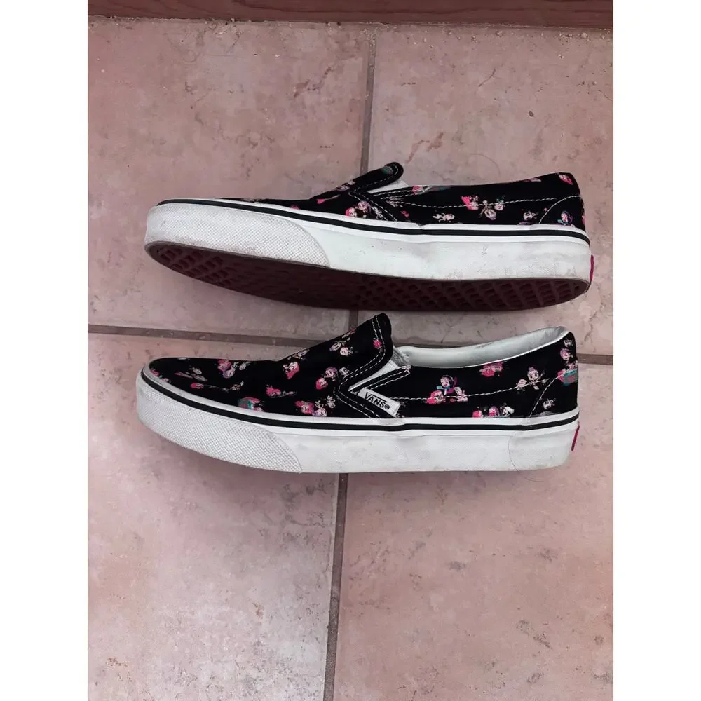 Vans KPop Demon Hunters Slip-On Shoes Black Anime Women’s 6.5 Men’s 5 Rare